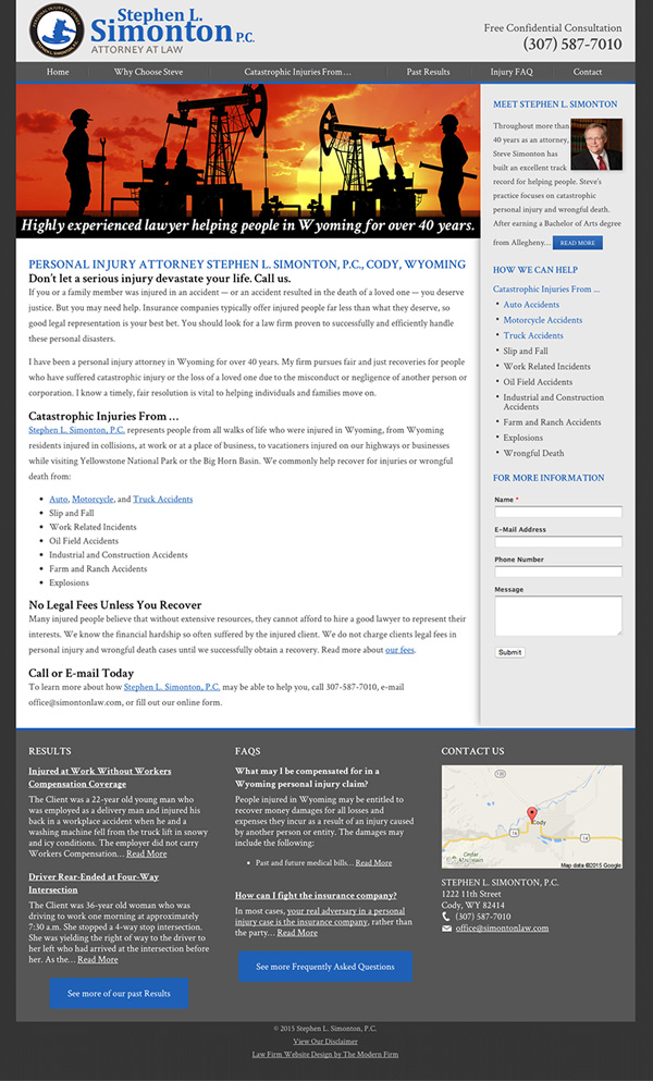 Stephen L. Simonton, P.C Cody, WY Office