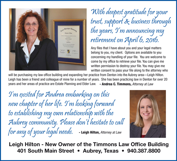 Leigh Hilton Aubrey, TX Office