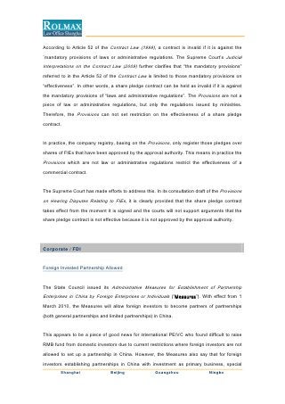 Rolmax Law Office Shanghai, China Office