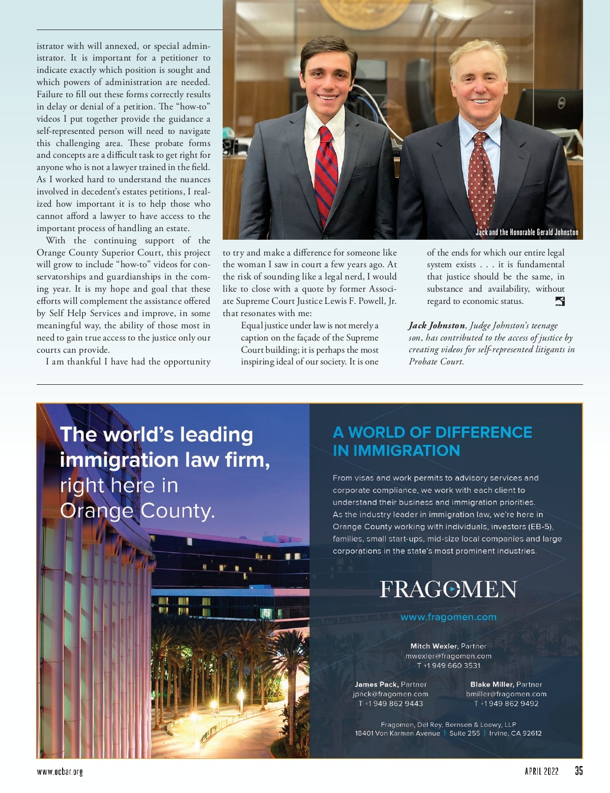 The Judge Law Firm Irvine, CA Office