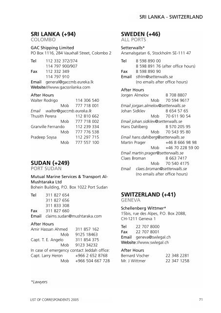 Schellenberg Wittmer Geneva, Switzerland Office