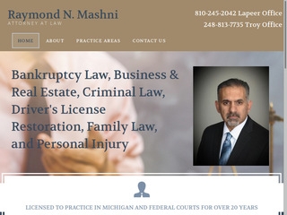 Raymond N. Mashni, Attorney at Law Lapeer,  Office