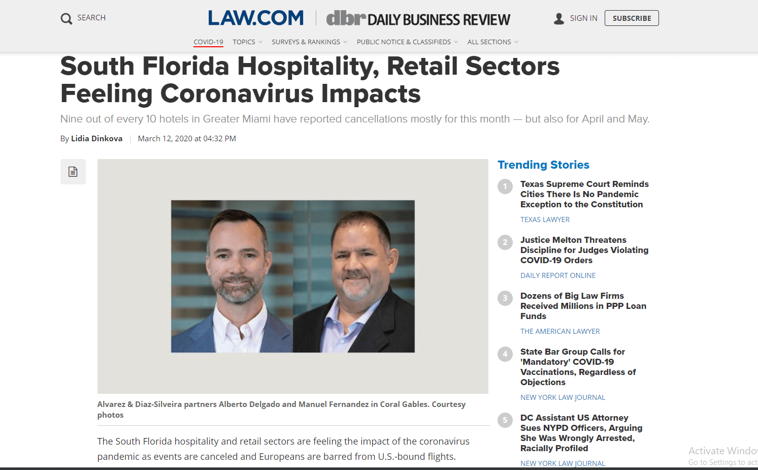 Alvarez & Diaz-Silveira LLP Coral Gables, FL Office