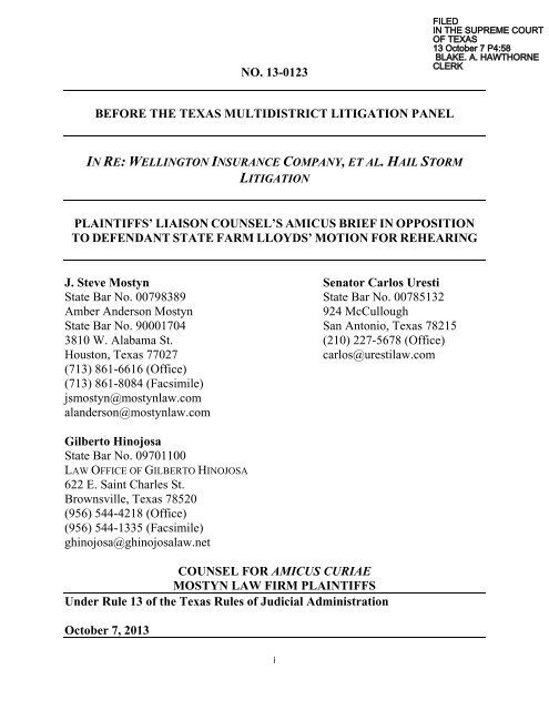 Mostyn Law Houston, TX Office