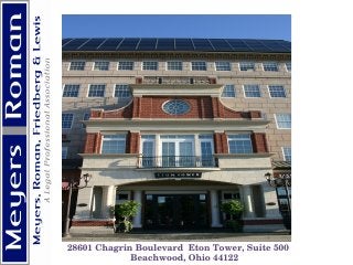 Meyers, Roman, Friedberg & Lewis, P.A Cleveland, OH Office