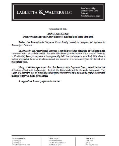 LaBletta & Walters LLC Red Bank, NJ Office