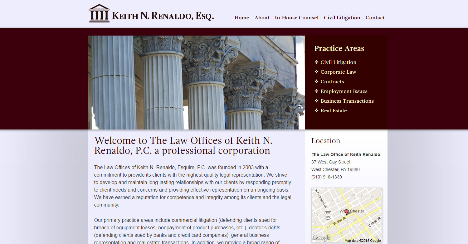 Keith N. Renaldo, Esq West Chester,  Office