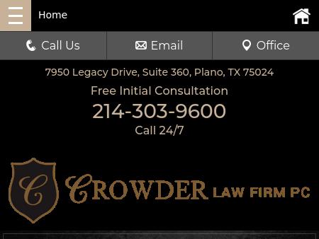 The Crowder Law Firm, P.C Plano, TX Office