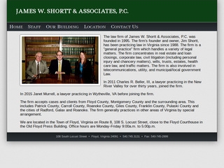 James W. Shortt & Associates, P.C Floyd,  Office
