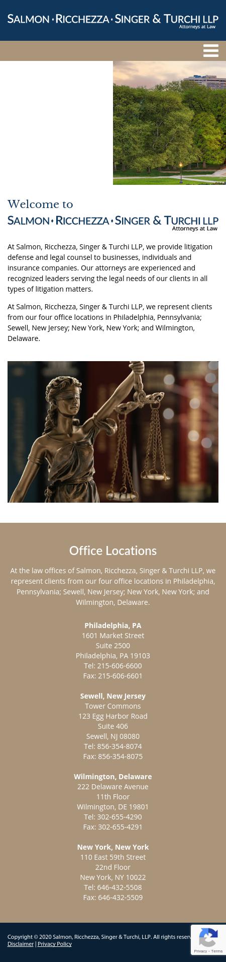 Salmon, Ricchezza, Singer & Turchi, LLP New York, NY Office