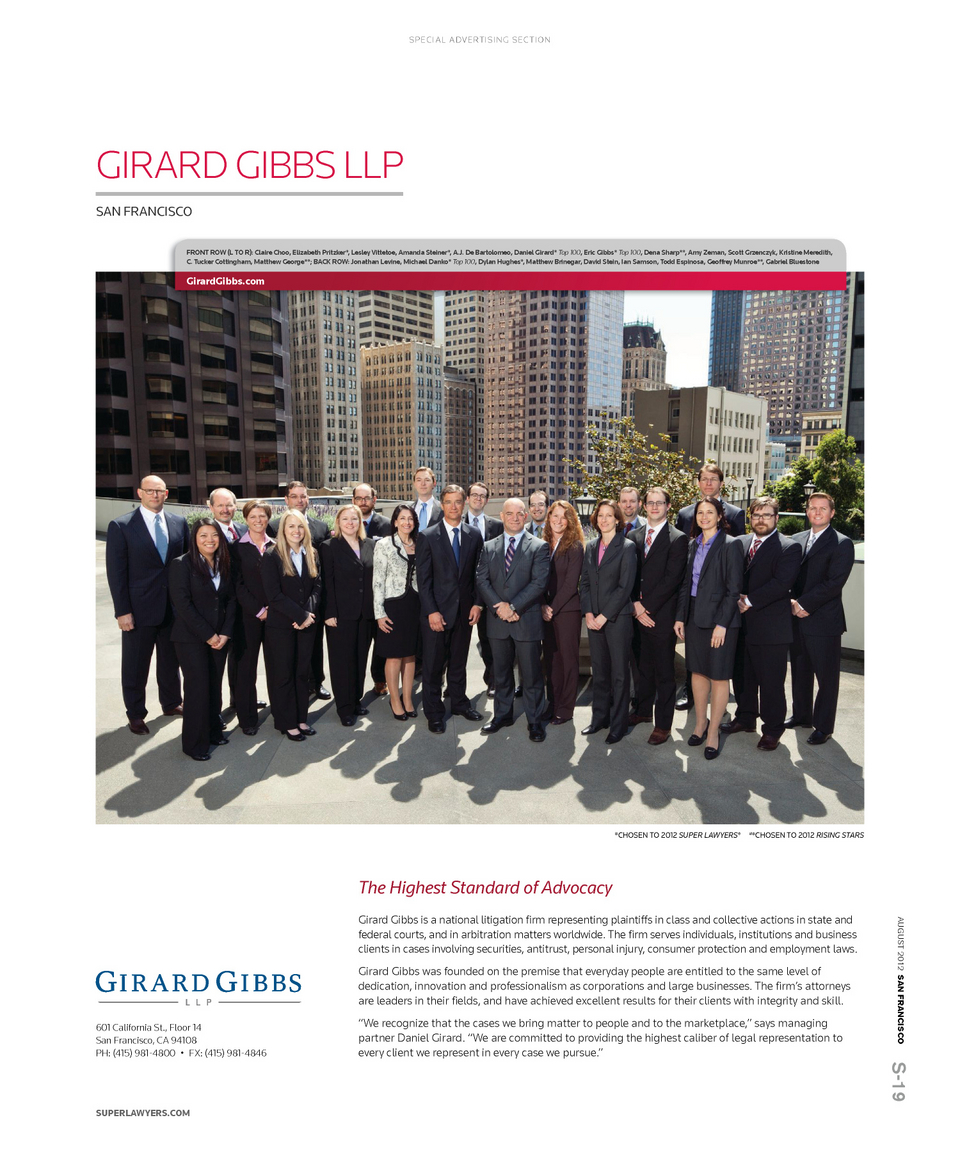 Gibbs Law Group LLP San Francisco, CA Office