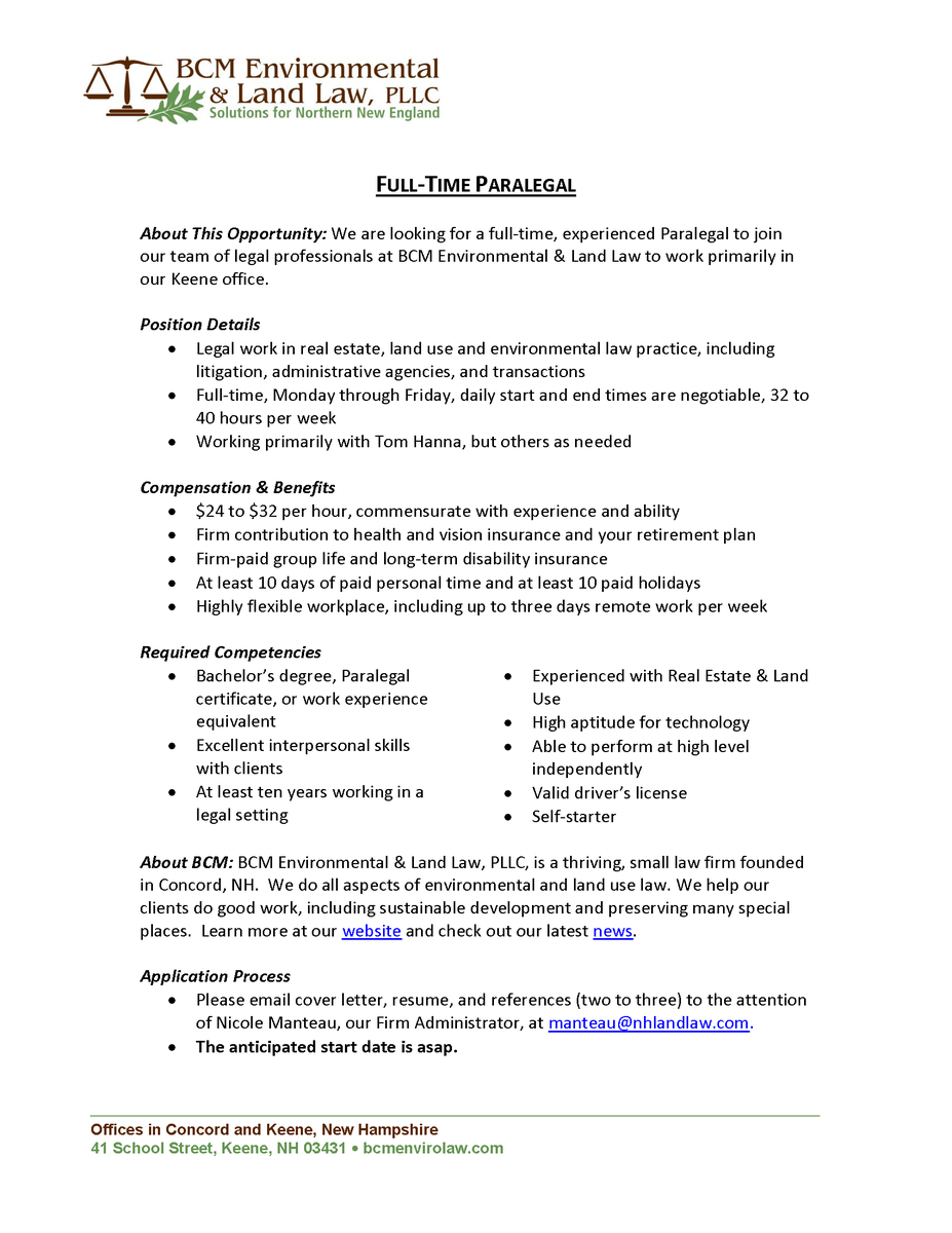 BCM Environmental & Land Law, PLLC Concord,  Office