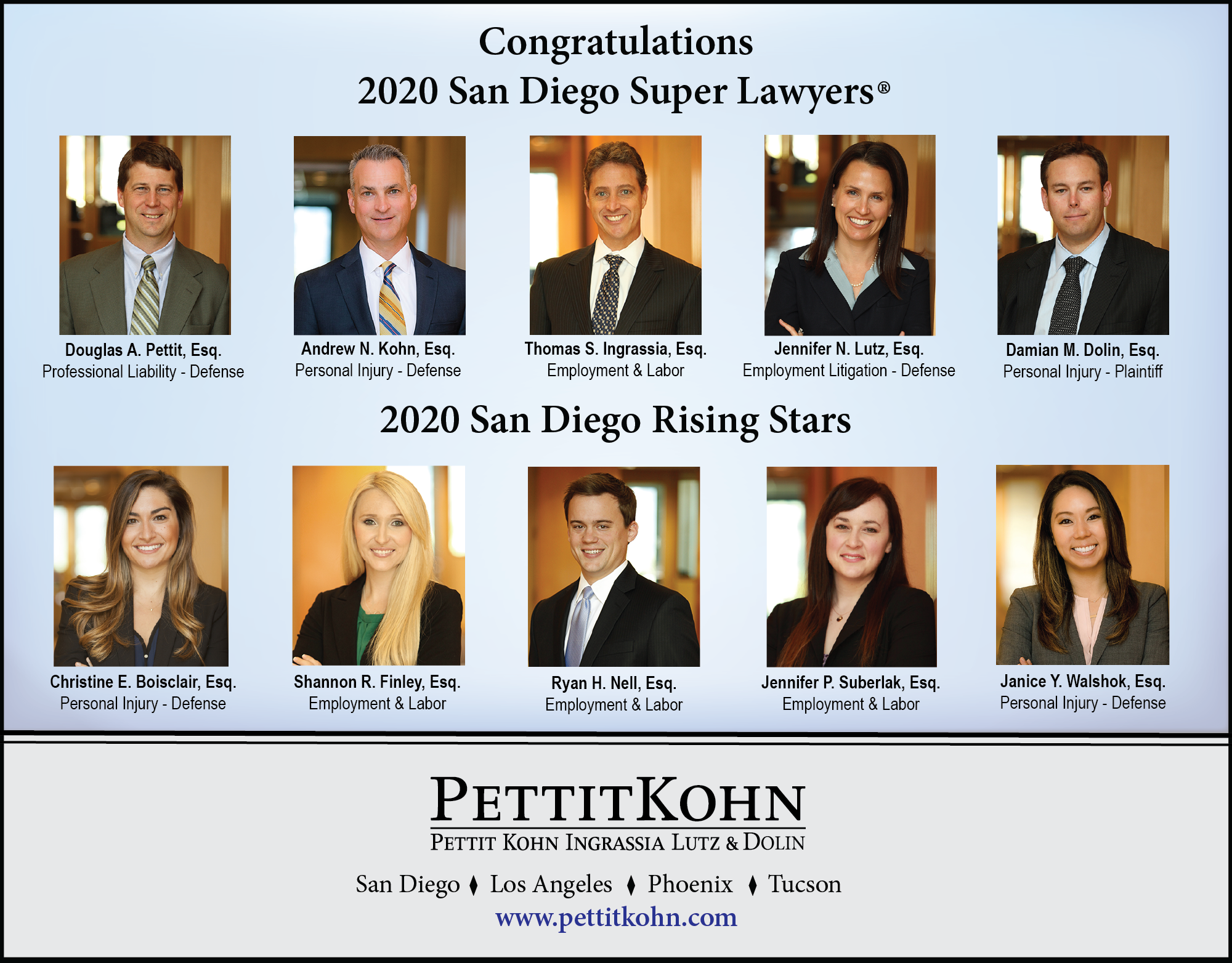 Pettit Kohn Ingrassia Lutz & Dolin PC San Diego, CA Office