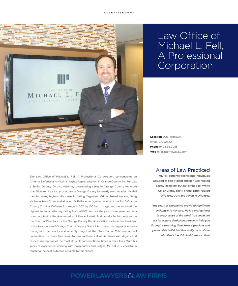 Law Office of Michael L. Fell Irvine,  Office