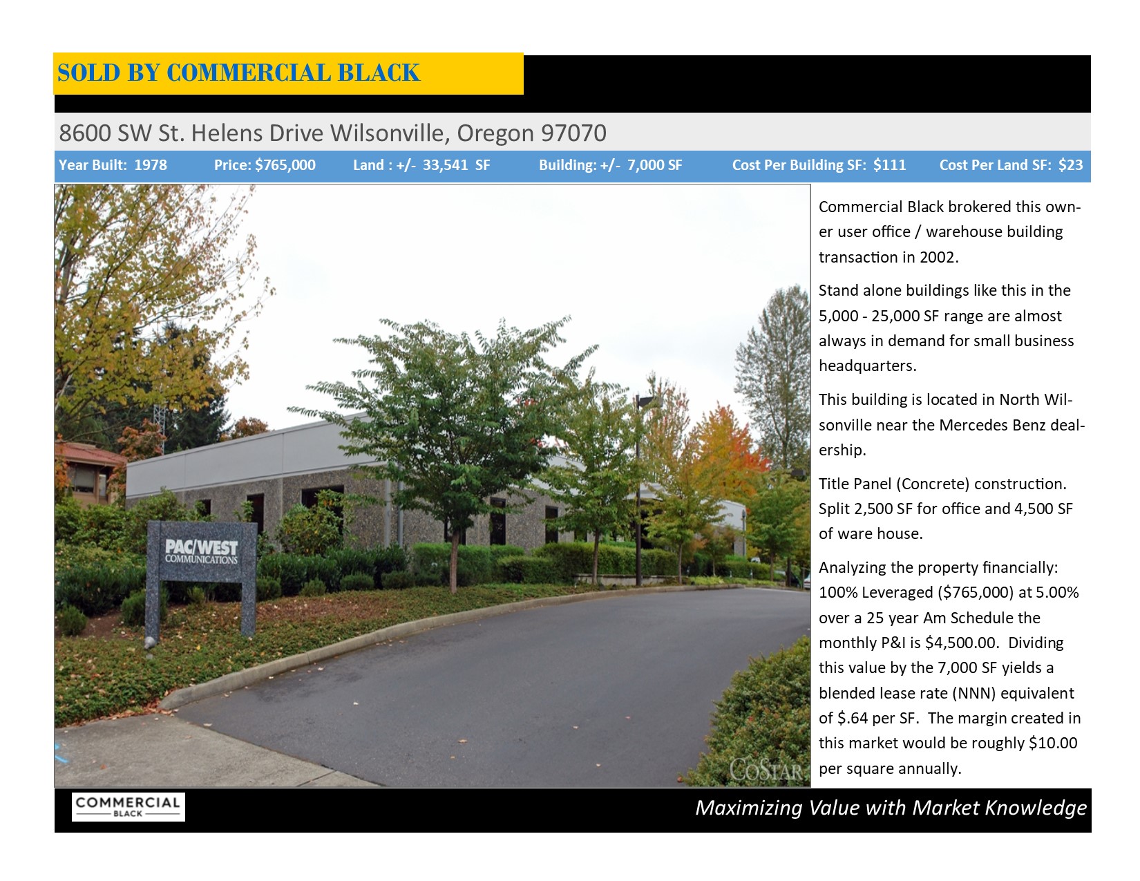 Pac/West Communications Wilsonville,  Office