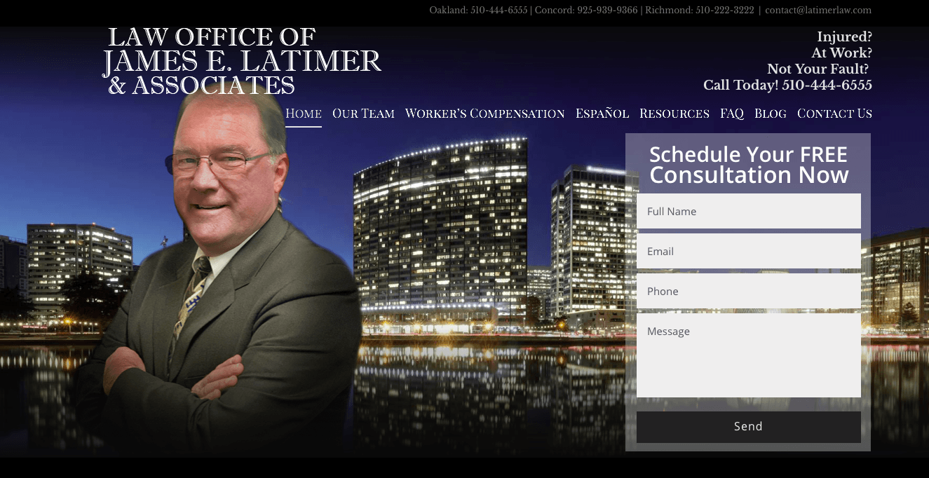 Law Offices of James E. Latimer Walnut Creek, CA Office