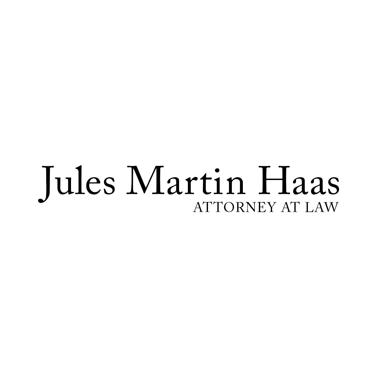 Jules Martin Haas, Attorney At Law New York City,  Office