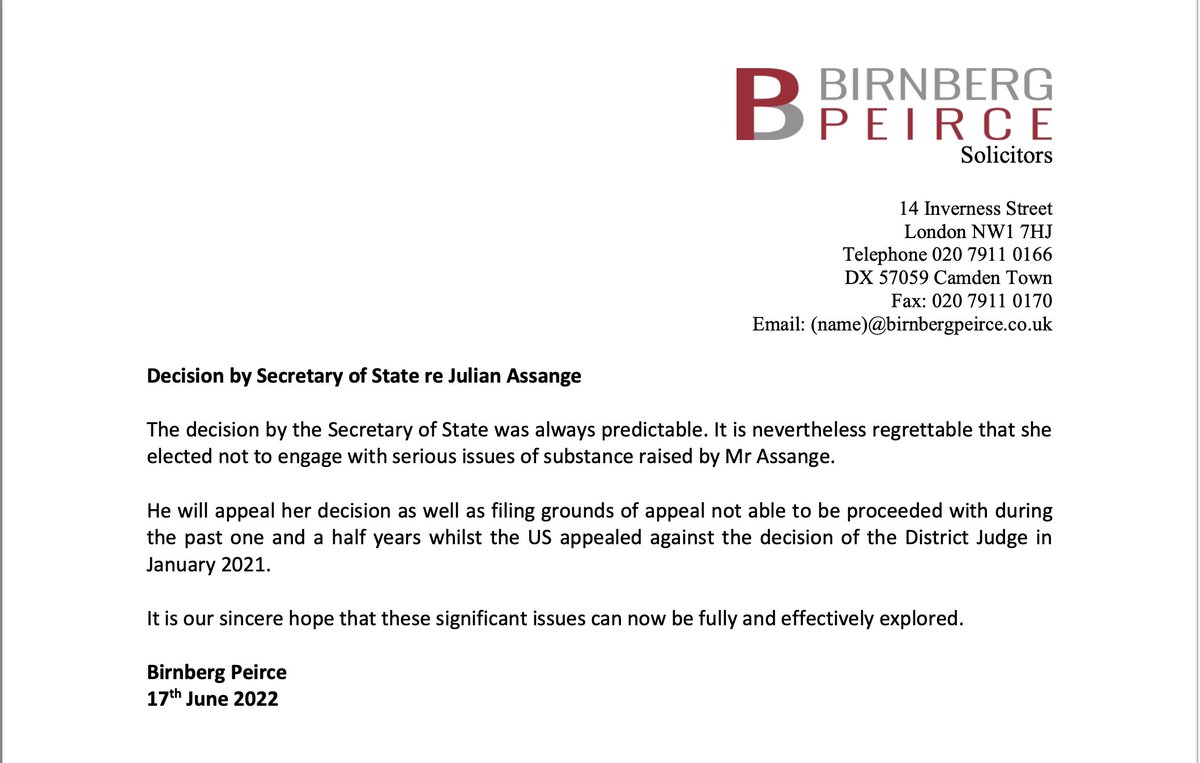Birnberg Peirce & Partners London, UK-England Office