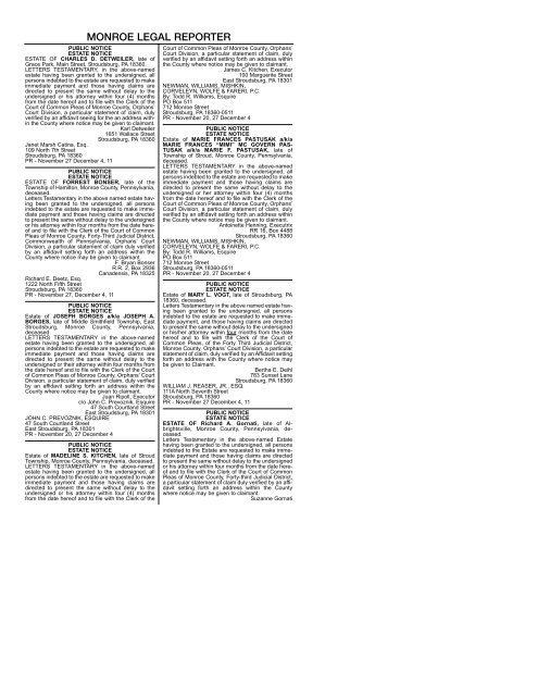 Steven R. Savoia Stroudsburg, PA Office