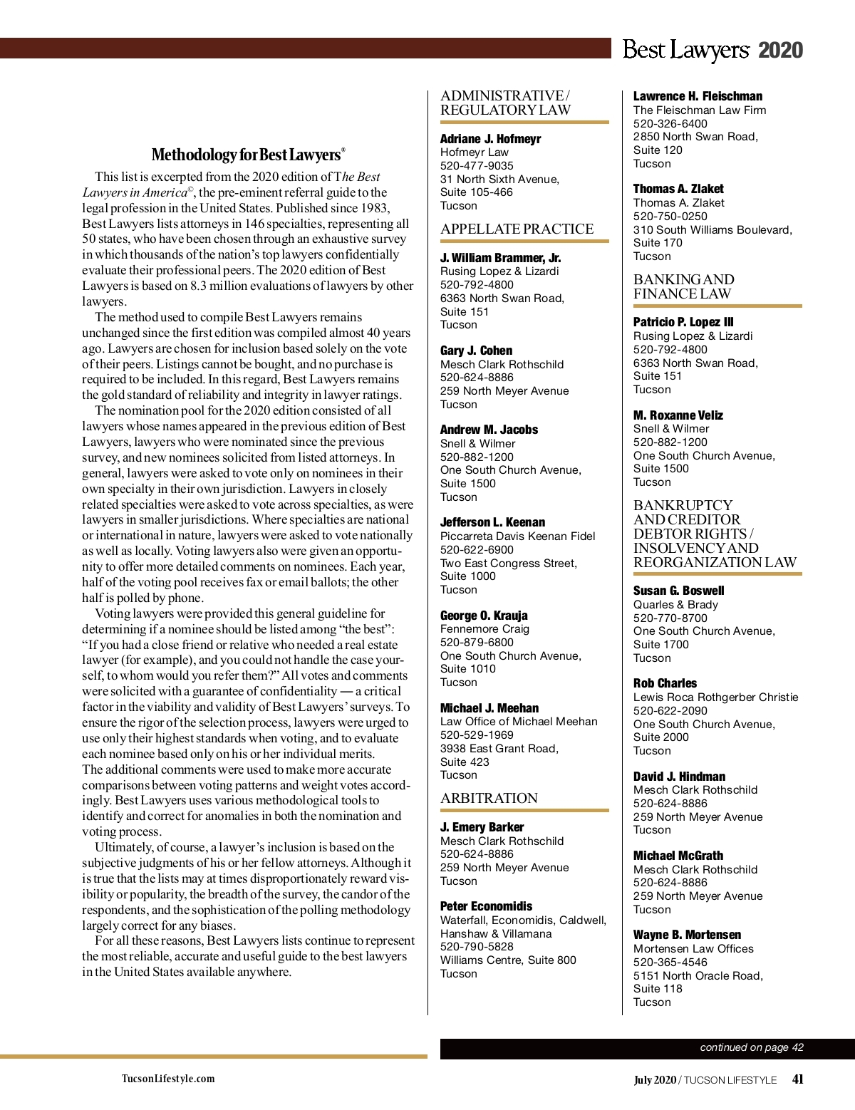 Mesch, Clark & Rothschild, PC Tucson, AZ Office