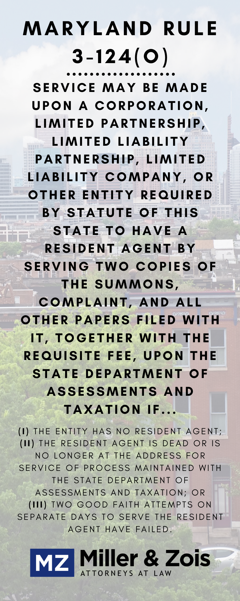 Miller & Zois, LLC Baltimore, MD Office