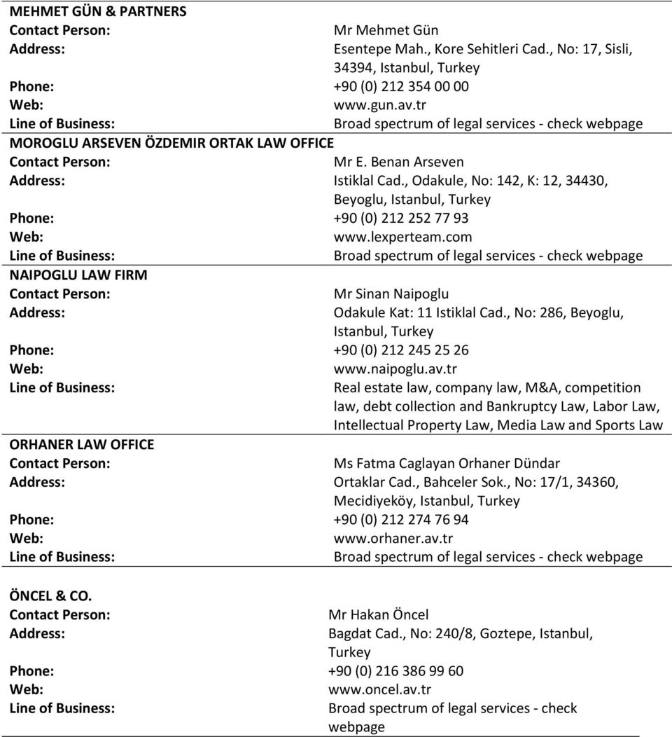 Paksoy & Co Istanbul, Turkey Office