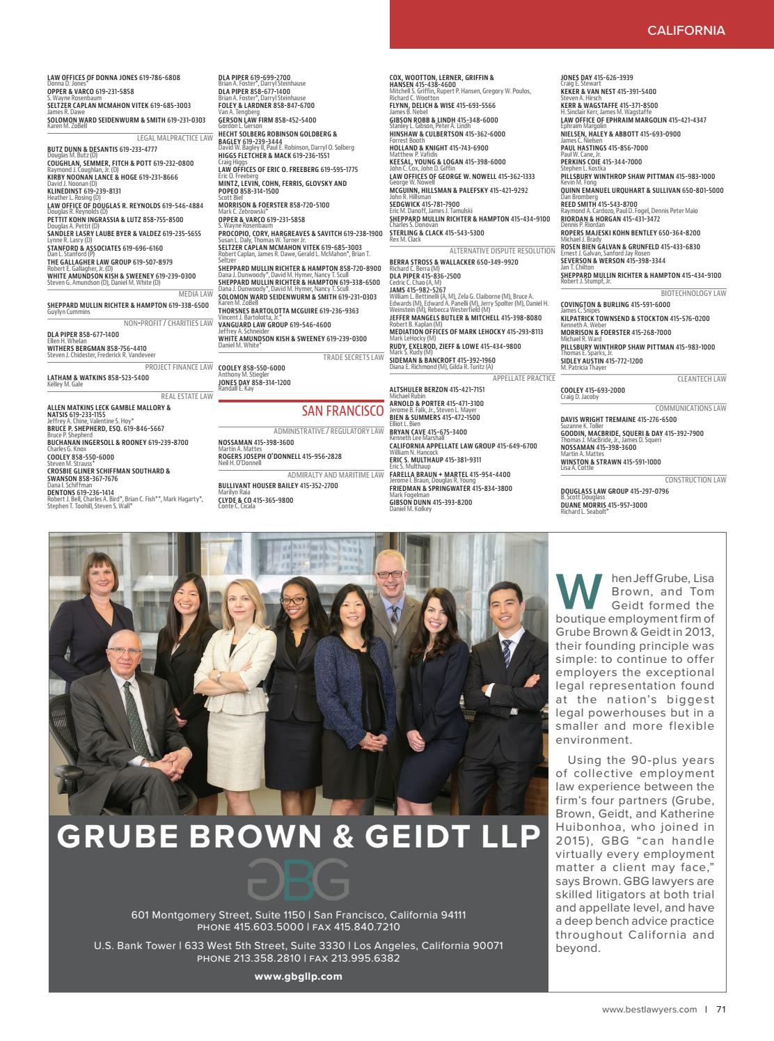 Grube Brown & Geidt LLP San Francisco,  Office