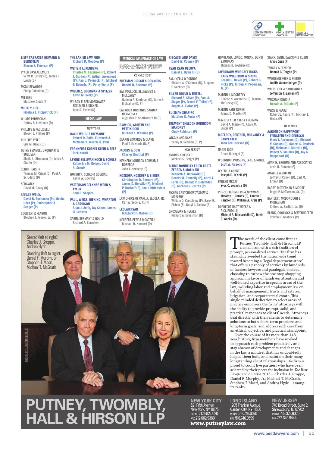 Putney, Twombly, Hall & Hirson LLP Garden City, NY Office