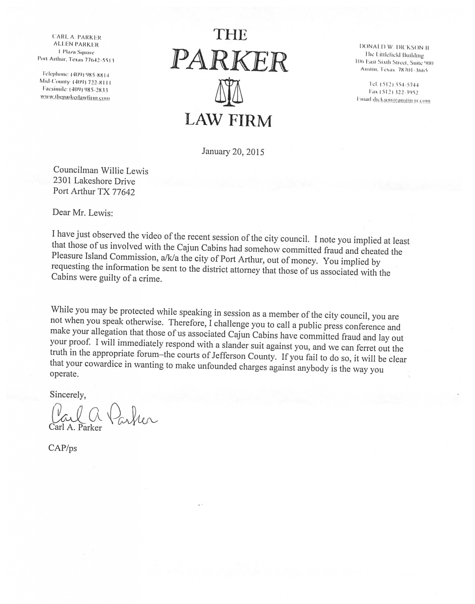 Parker Law Firm Port Arthur, TX Office