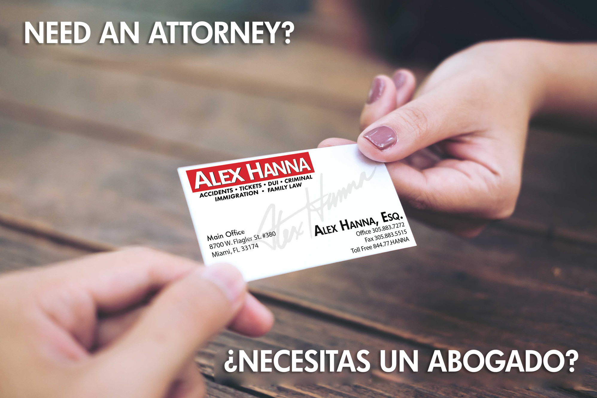 Law Offices of Alex Hanna, P.A Miami,  Office