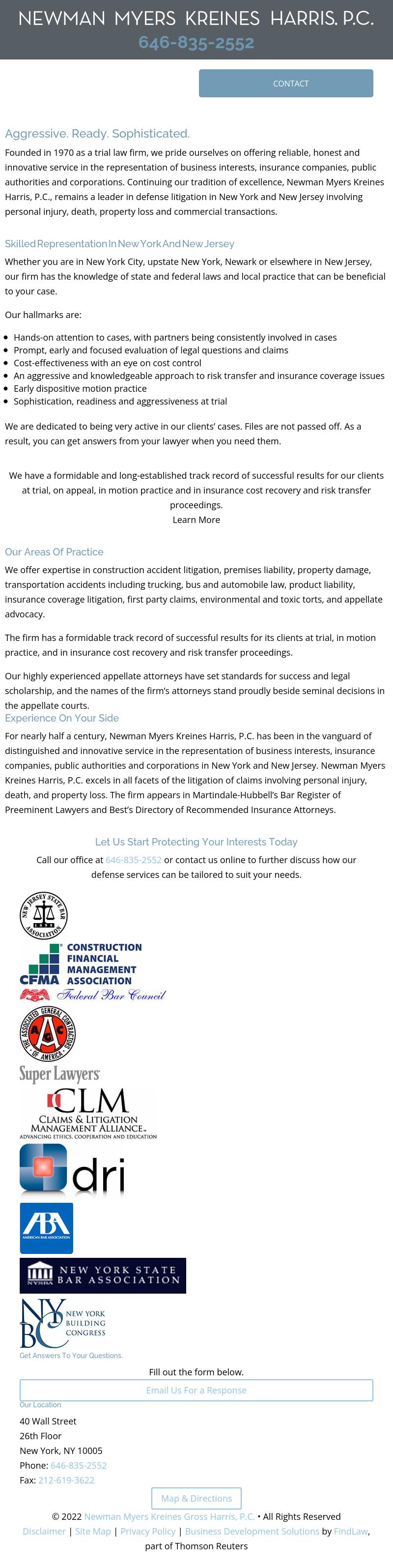Newman Myers Kreines Gross Harris, P.C New York City, NY Office