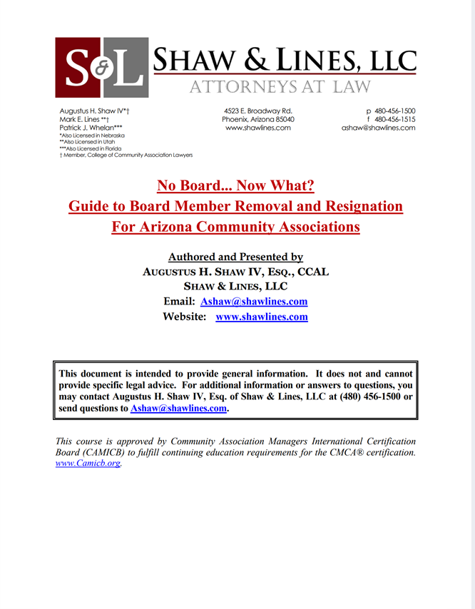 Shaw & Lines, LLC Phoenix, AZ Office