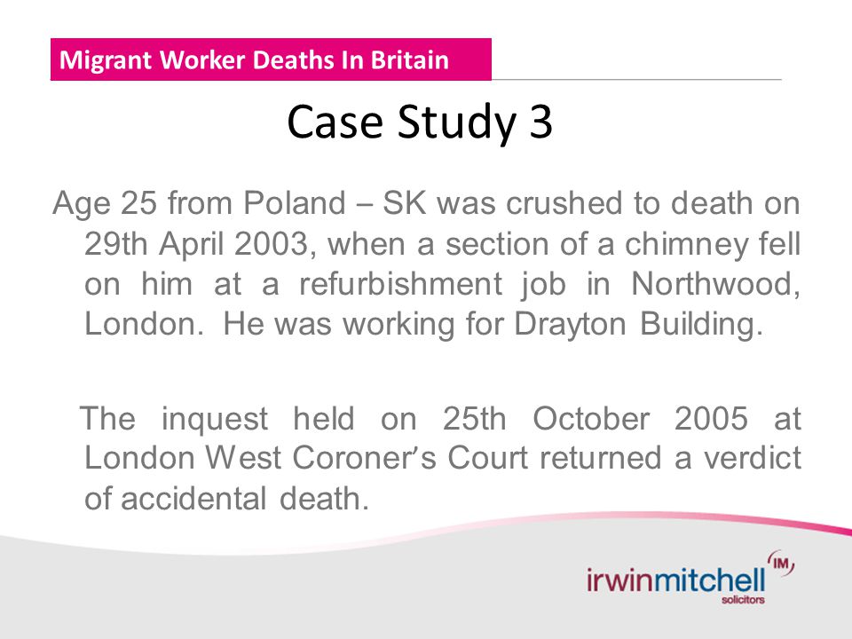 Irwin Mitchell LLP London, United Kingdom Office