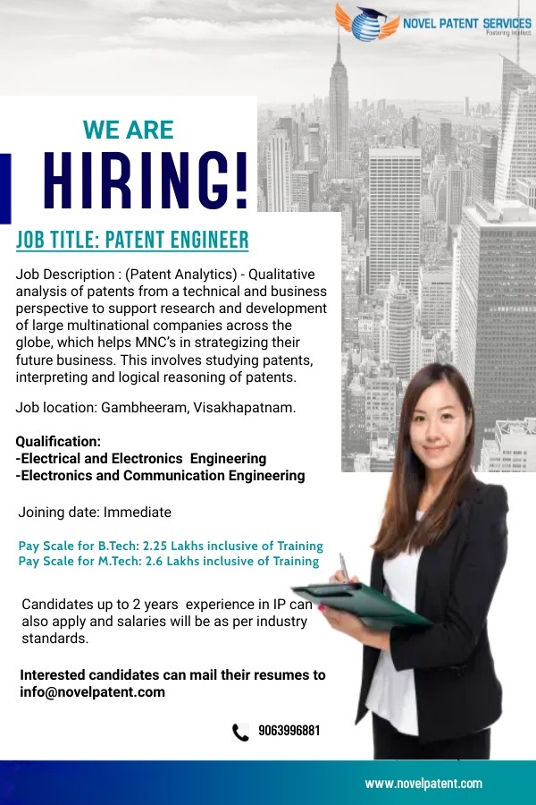 Novel Patent Services Visakhapatnam, India Office