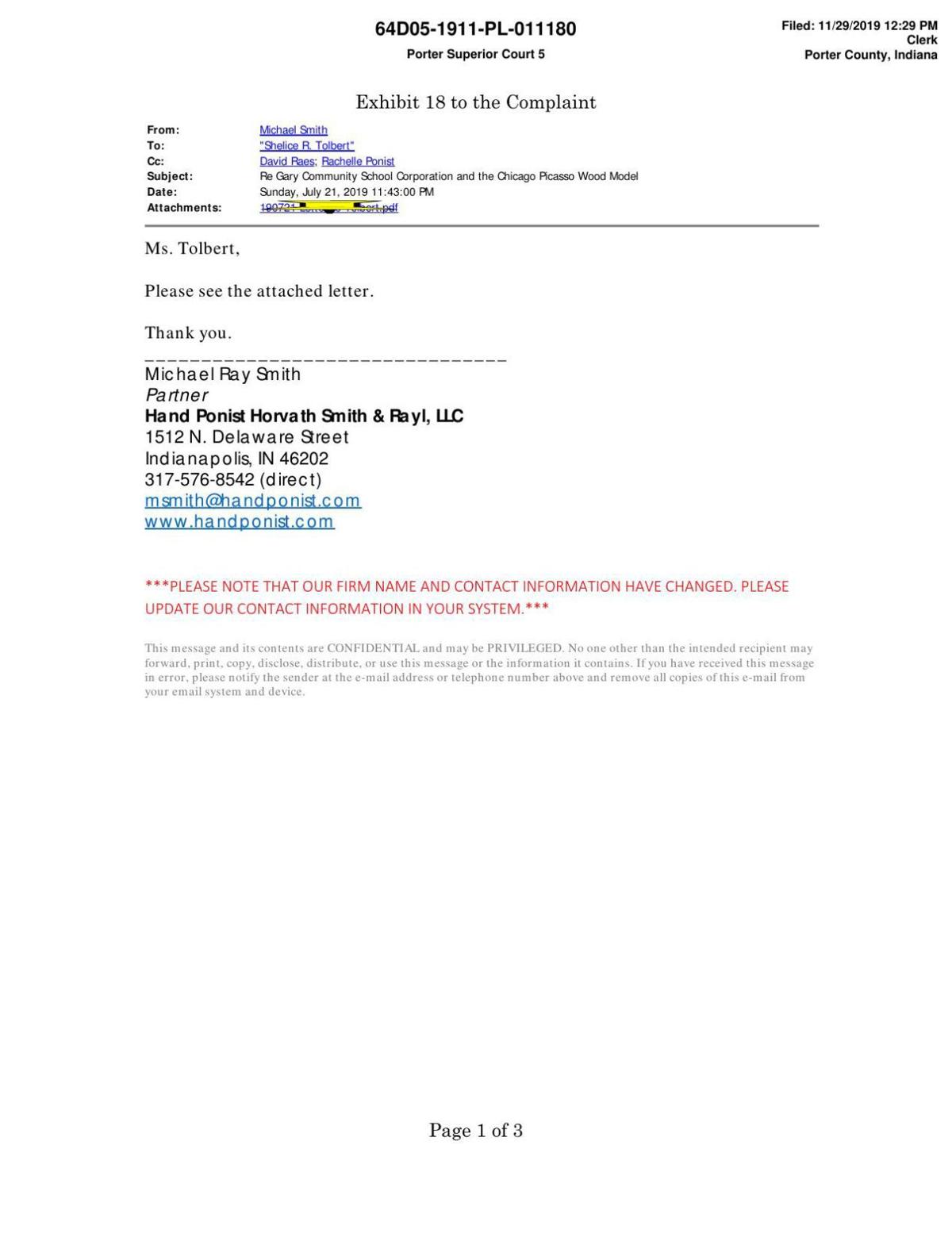 Hand Ponist Horvath Smith & Rayl, LLC Indianapolis,  Office