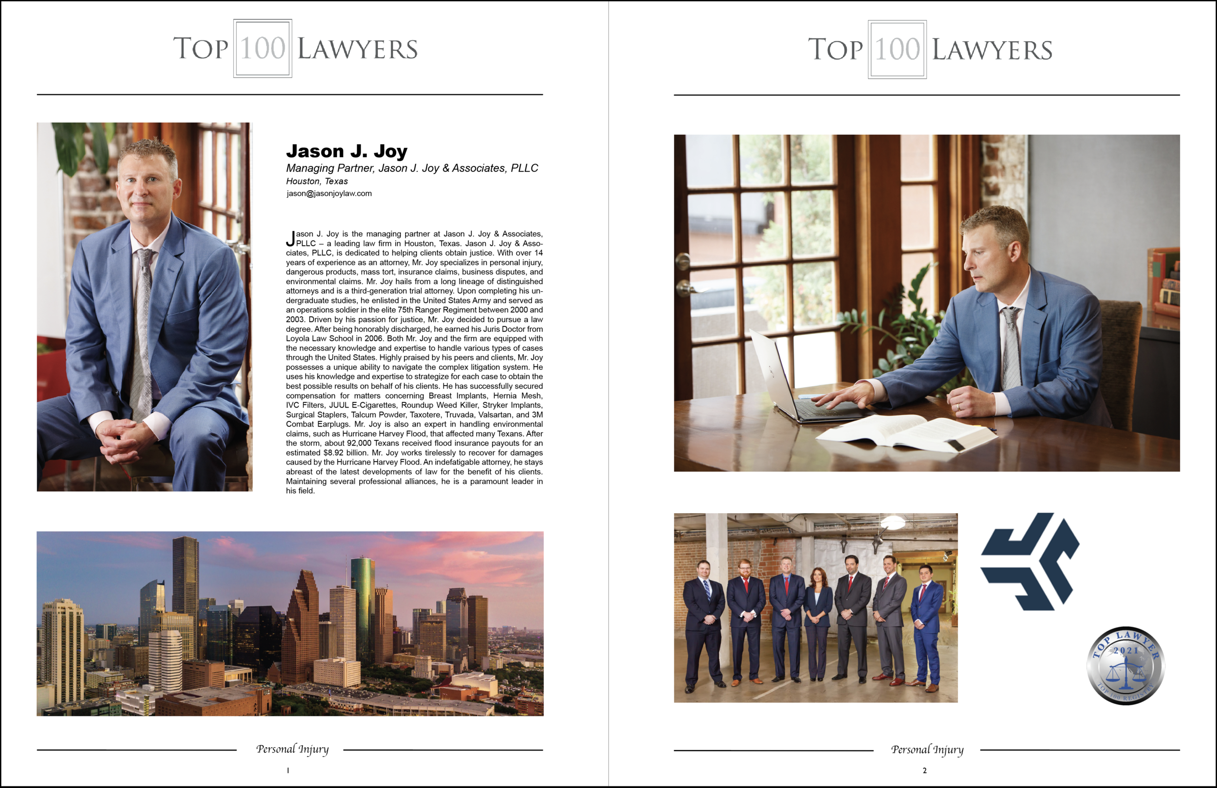 Jason J. Joy & Associates, P.L.L.C Houston,  Office
