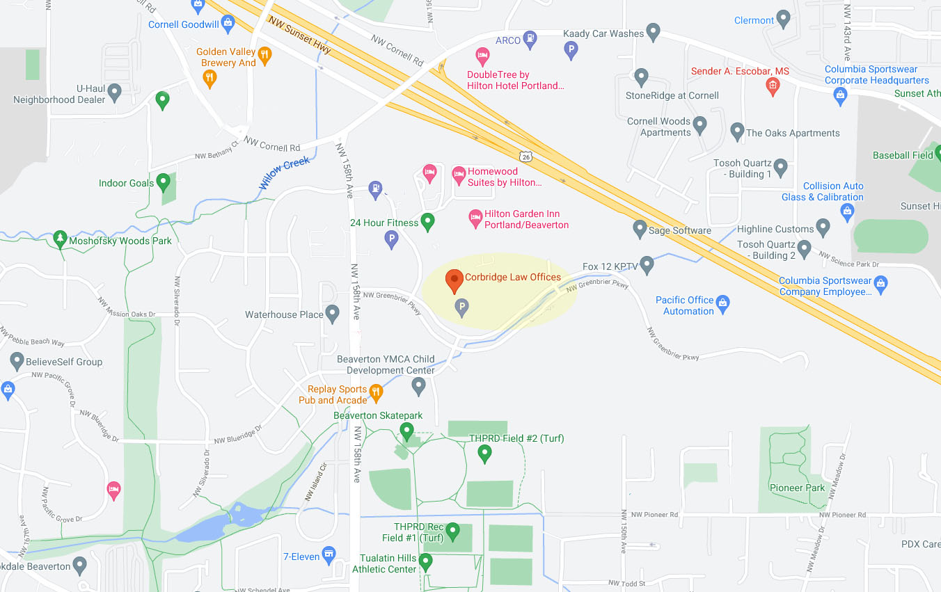 Corbridge Law Offices, P.C Hillsboro, OR Office