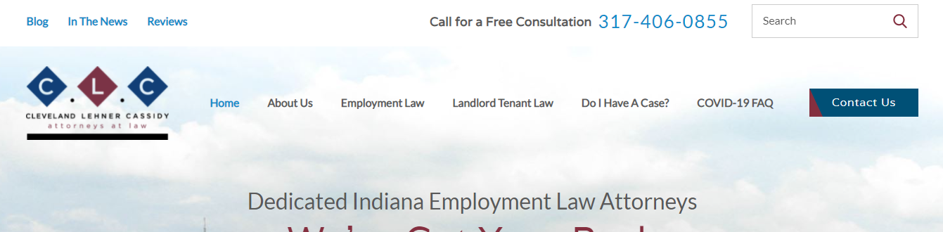 Cleveland Lehner Cassidy Attorneys at Law Indianapolis,  Office