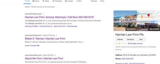 The Harrian Law Firm Glendale,  Office