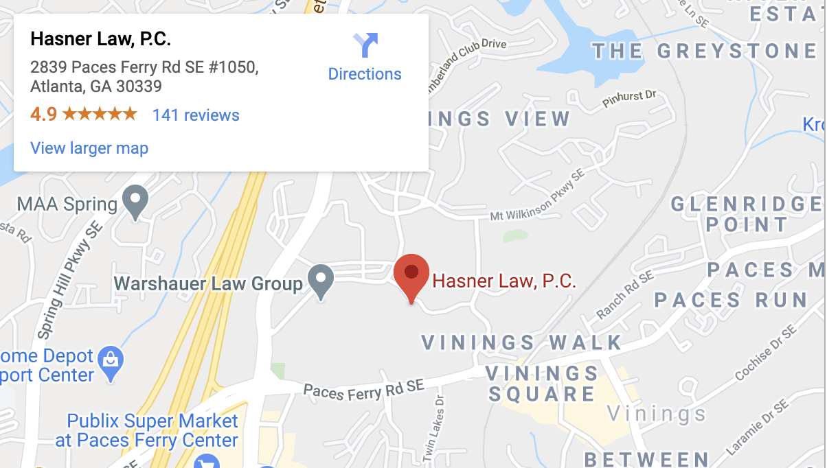 Hasner Law PC Atlanta, GA Office