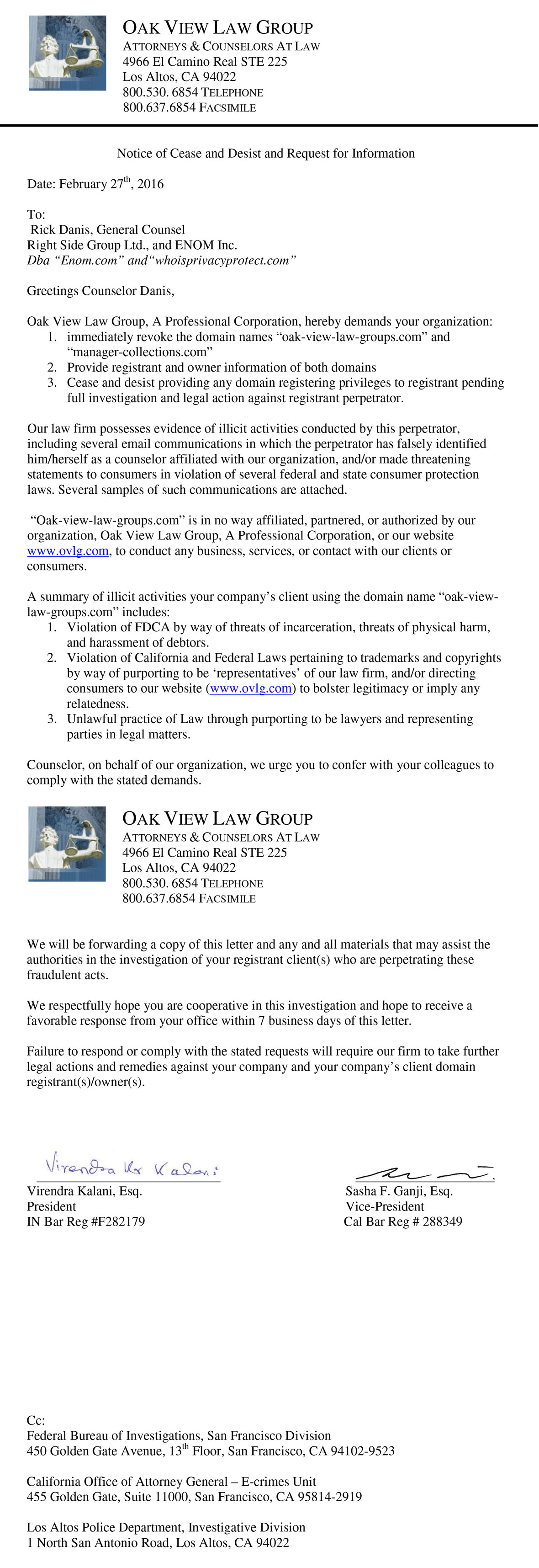 Oak View Law Group Los Altos, CA Office