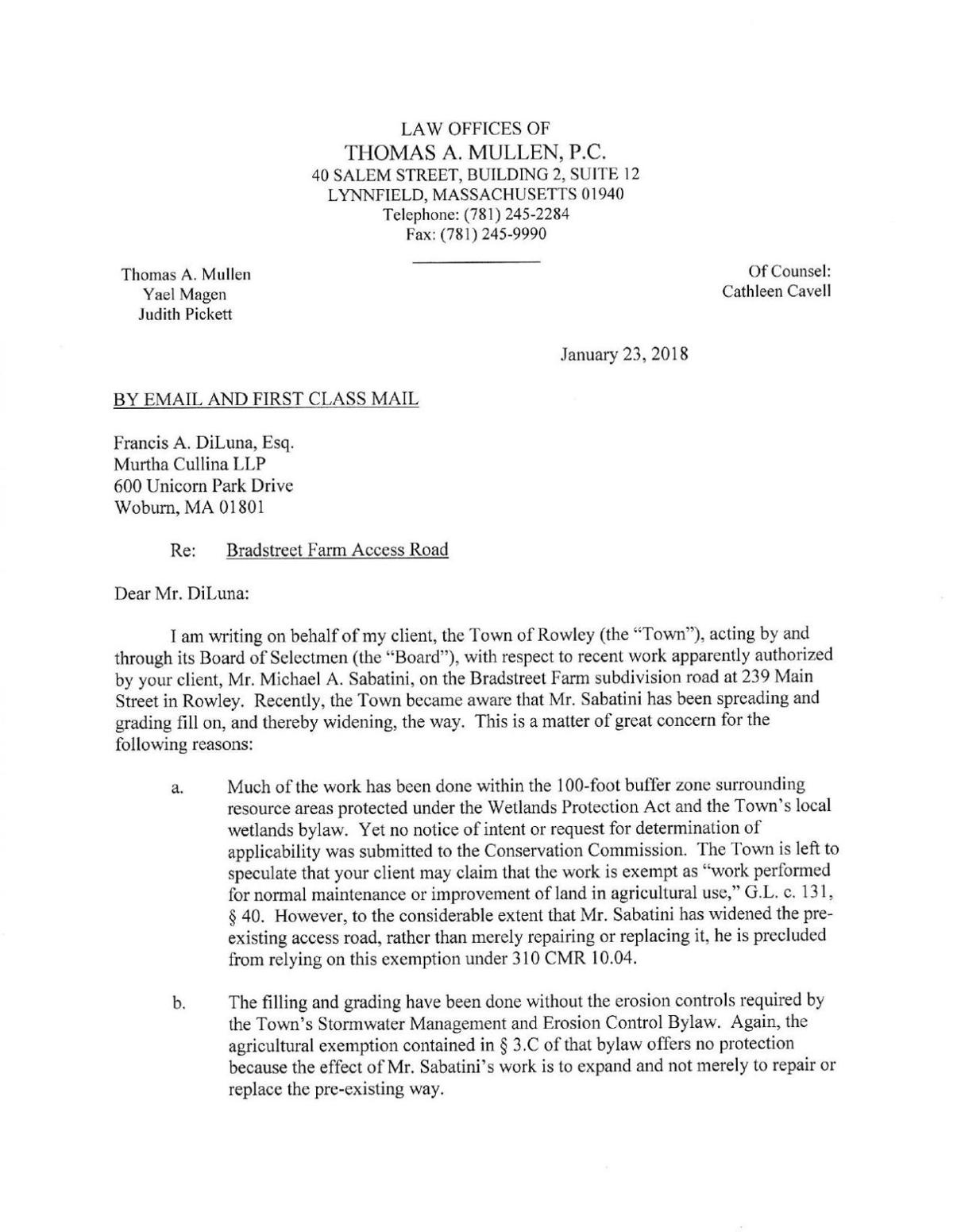 Murtha Cullina LLP Woburn, MA Office