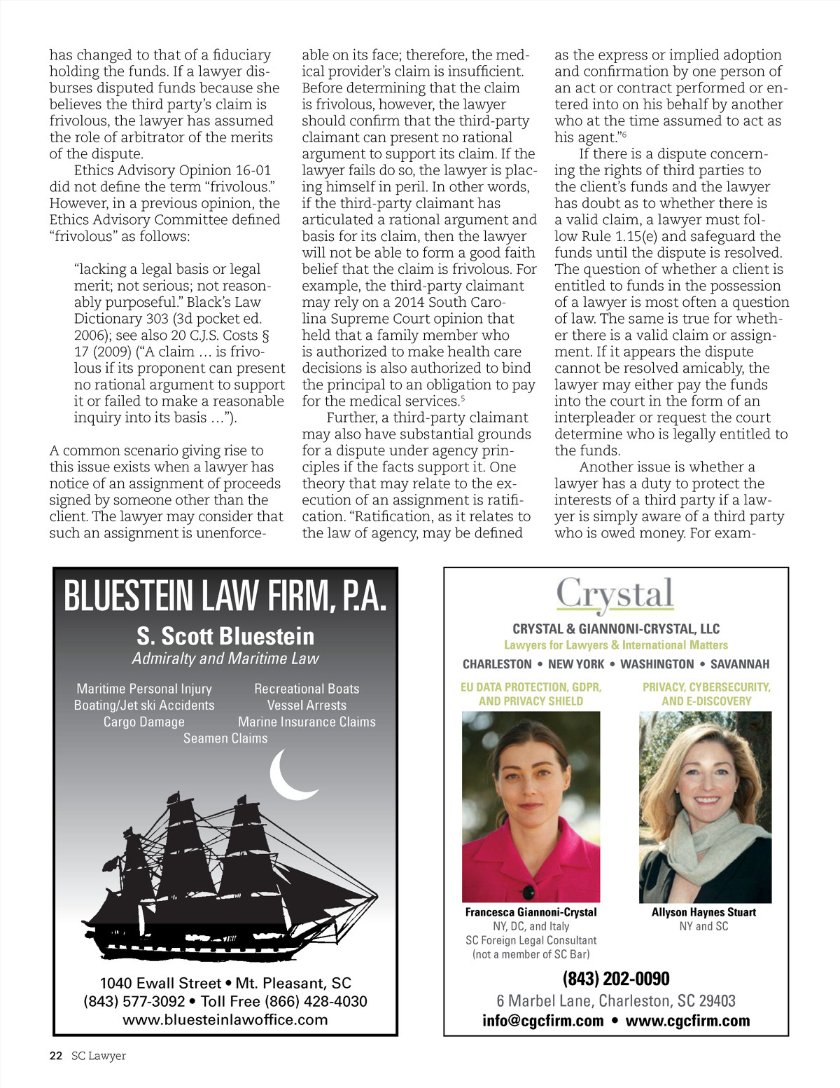 Crystal & Giannoni-Crystal, LLC Charleston,  Office