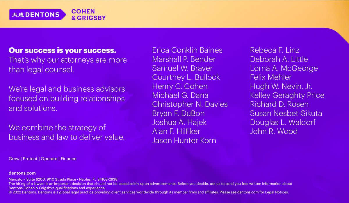 Dentons Naples, FL Office