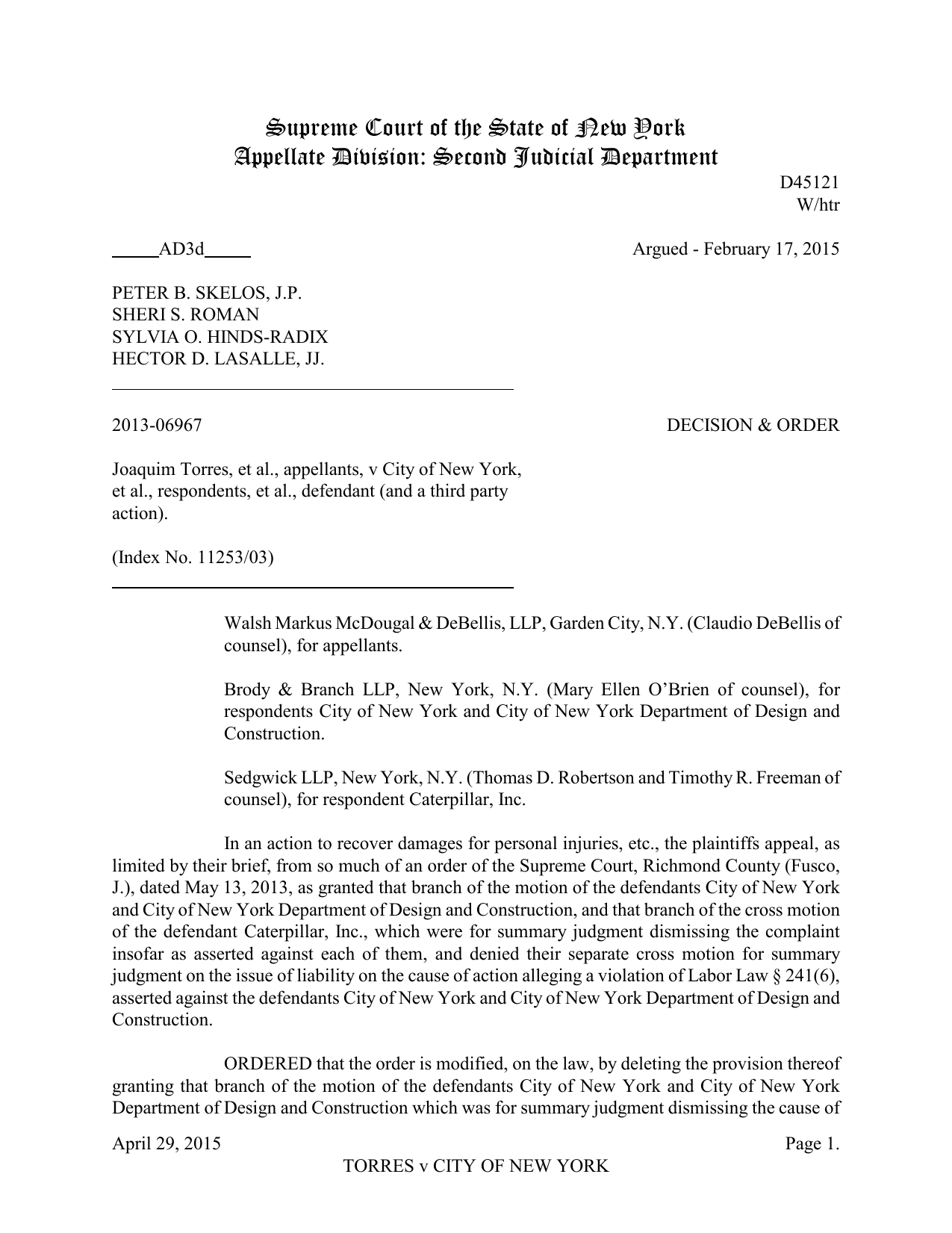 Brody & Branch LLP New York City, NY Office