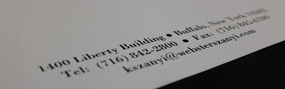 Webster Szanyi LLP East Aurora, NY Office