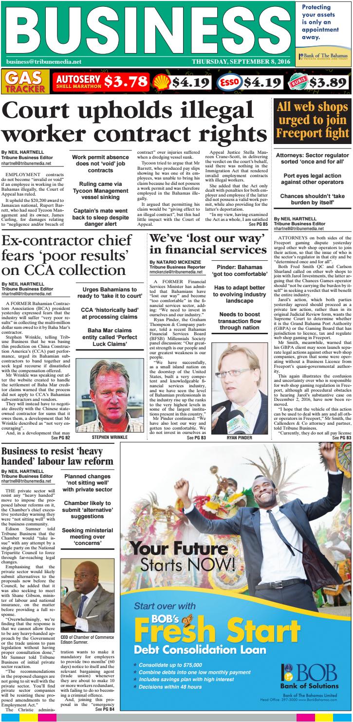 Harry B Sands, Lobosky & Co Nassau, Bahamas, The Office