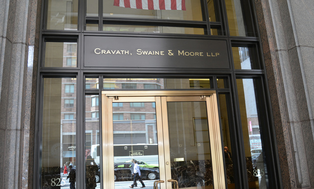 Cravath, Swaine & Moore LLP New York City, NY Office