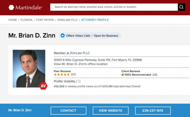 ZinnLaw Fort Myers,  Office