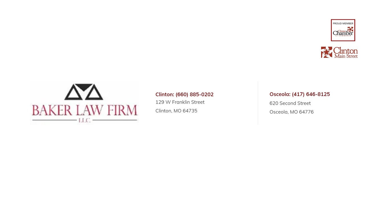 Baker Law Firm, PLLC Osceola, MO Office